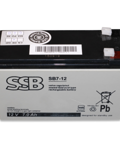 Battery lead gel 12V/7A f/alarm unit type 3516-2&2516(GSM)